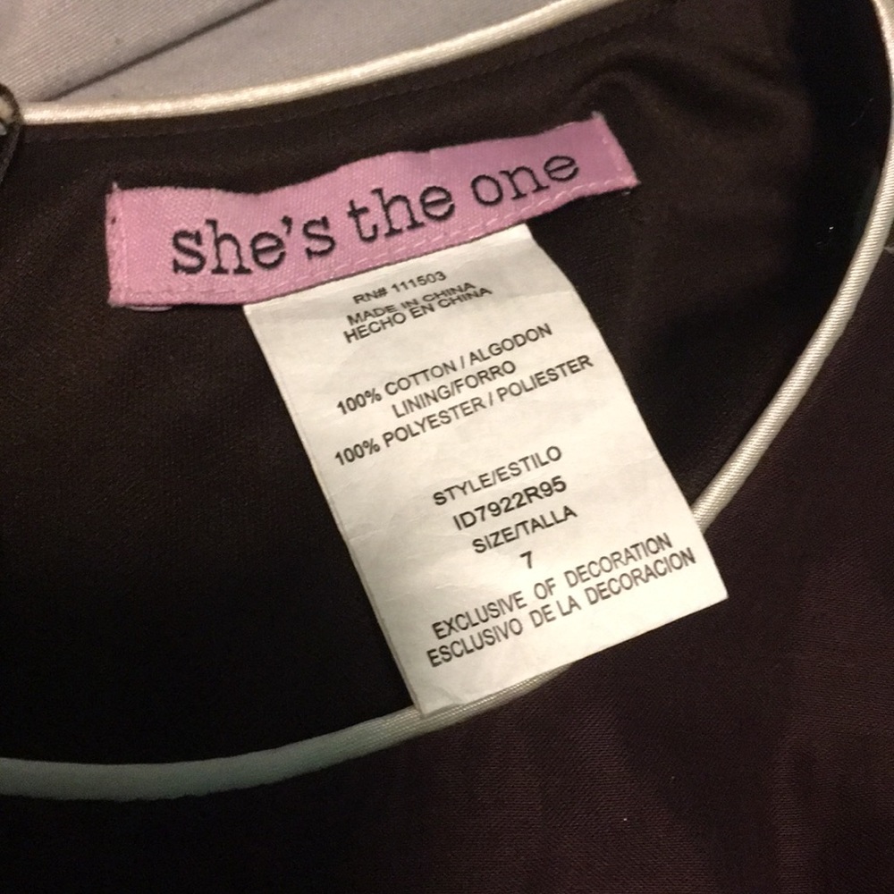She’s The One Girls Brown Dress 7 - Picture 3 of 4